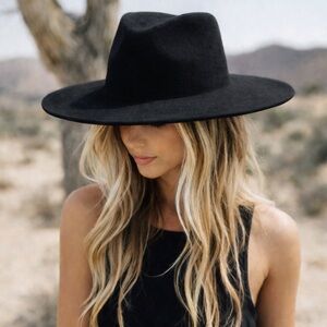 Western cowboy rancher hat wide brim fedora felt rancher hat cowgirl nashville